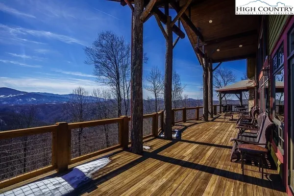 a view of a two chairs in the roof deck