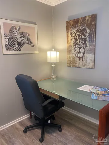 a room with a table and couch