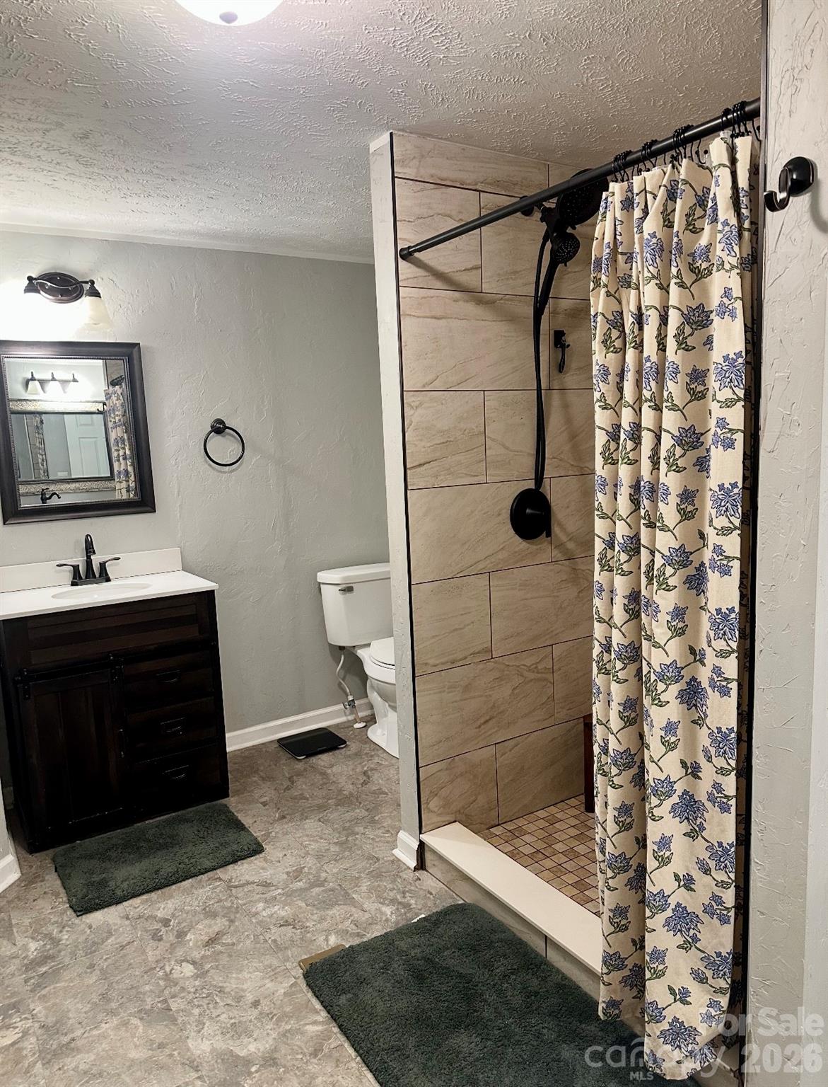 5425 Old Creek Road Morganton, NC 28655 - Photo 9 of 22 a bathroom with a sink a toilet and shower
