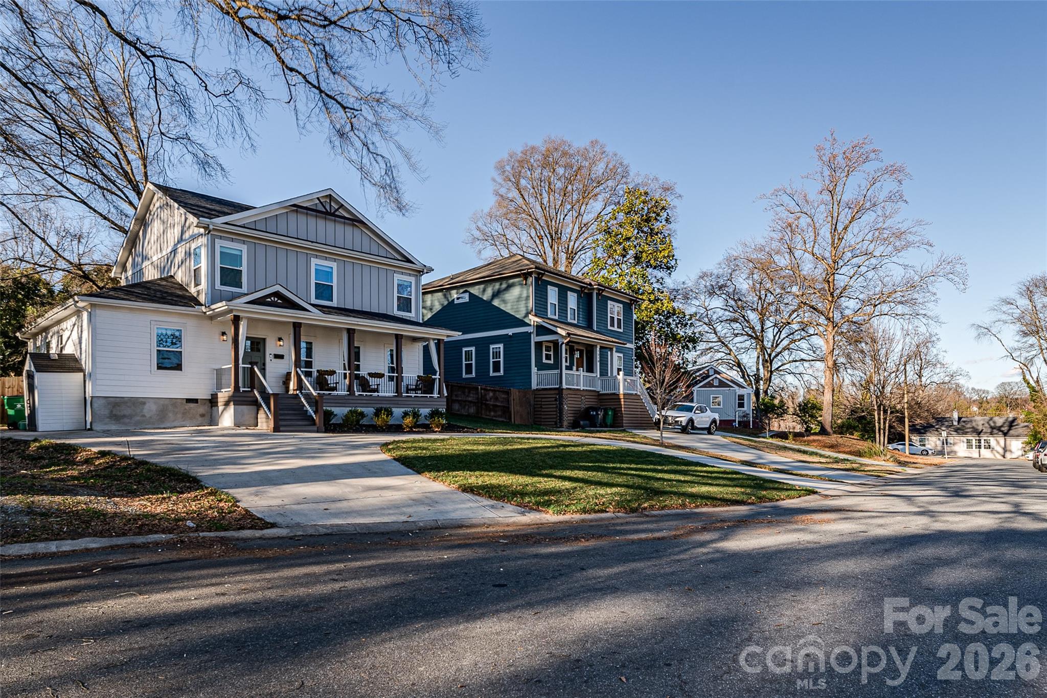 1516 Princess Place Charlotte, NC 28208 - Photo 2 of 46 a front view of a building with streets and trees
