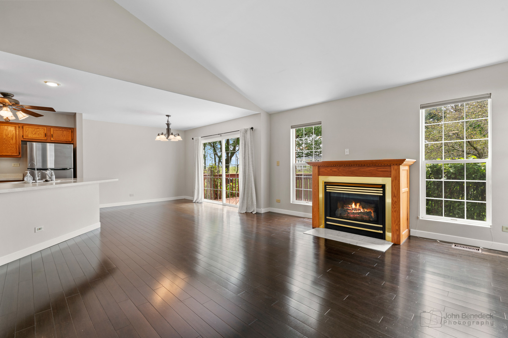 115 Ione Drive, Unit E South Elgin, IL 60177 - Photo 2 of 29 a view of an empty room with window and fire place