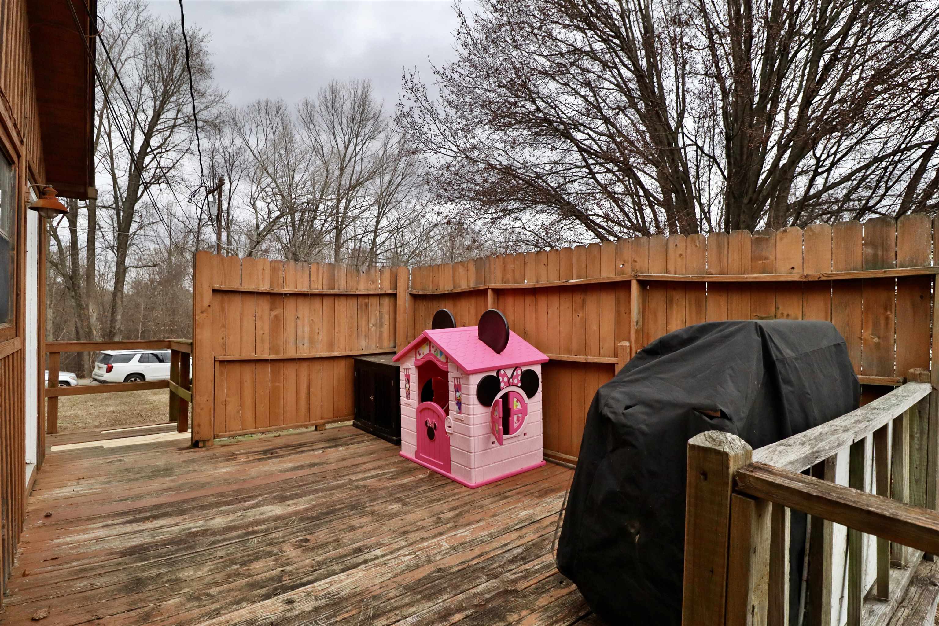 117 Charlie Ennis Road Dyersburg, TN 38024 - Photo 34 of 40 a street view with wooden fence and trees