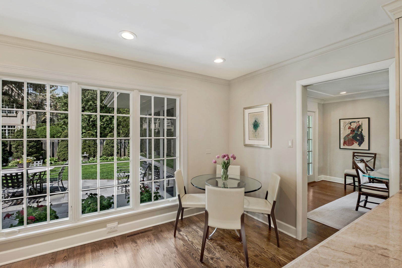 1029 Miami Road Wilmette, IL 60091 - Photo 8 of 28 a view of a livingroom with furniture window and wooden floor