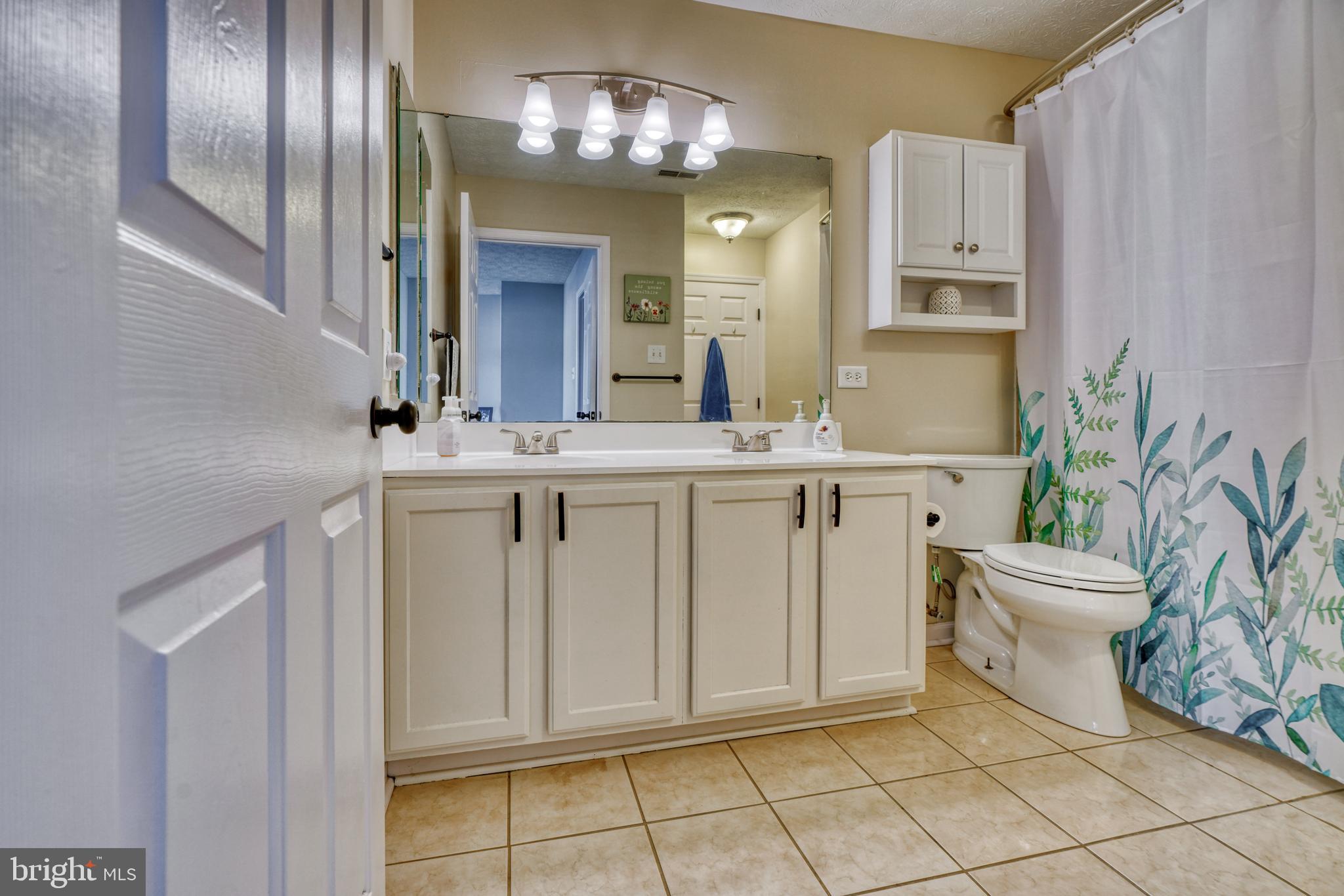 5030 Finsbury Road Rosedale, MD 21237 - Photo 32 of 49 a bathroom with a sink a toilet and a mirror