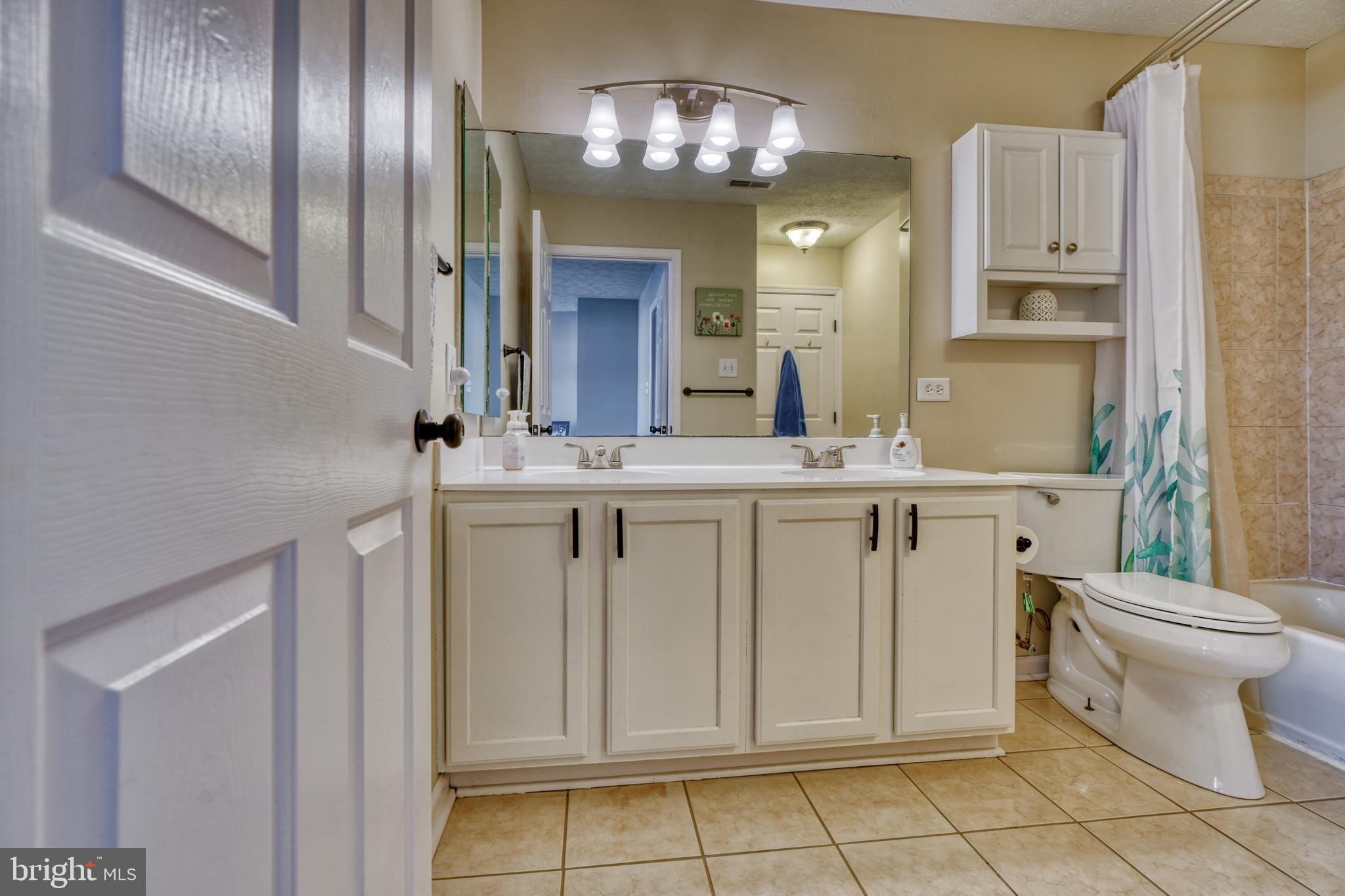 5030 Finsbury Road Rosedale, MD 21237 - Photo 35 of 49 a bathroom with a sink a toilet and a mirror