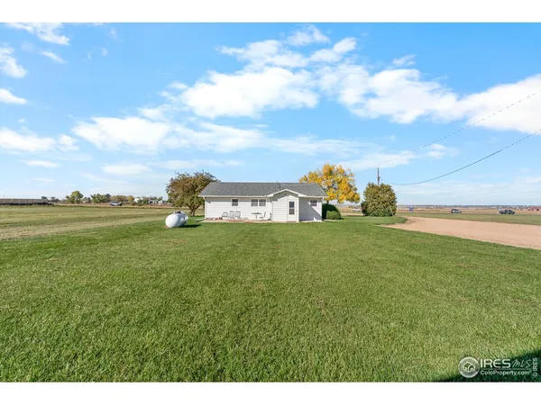 a big yard with lots of green space