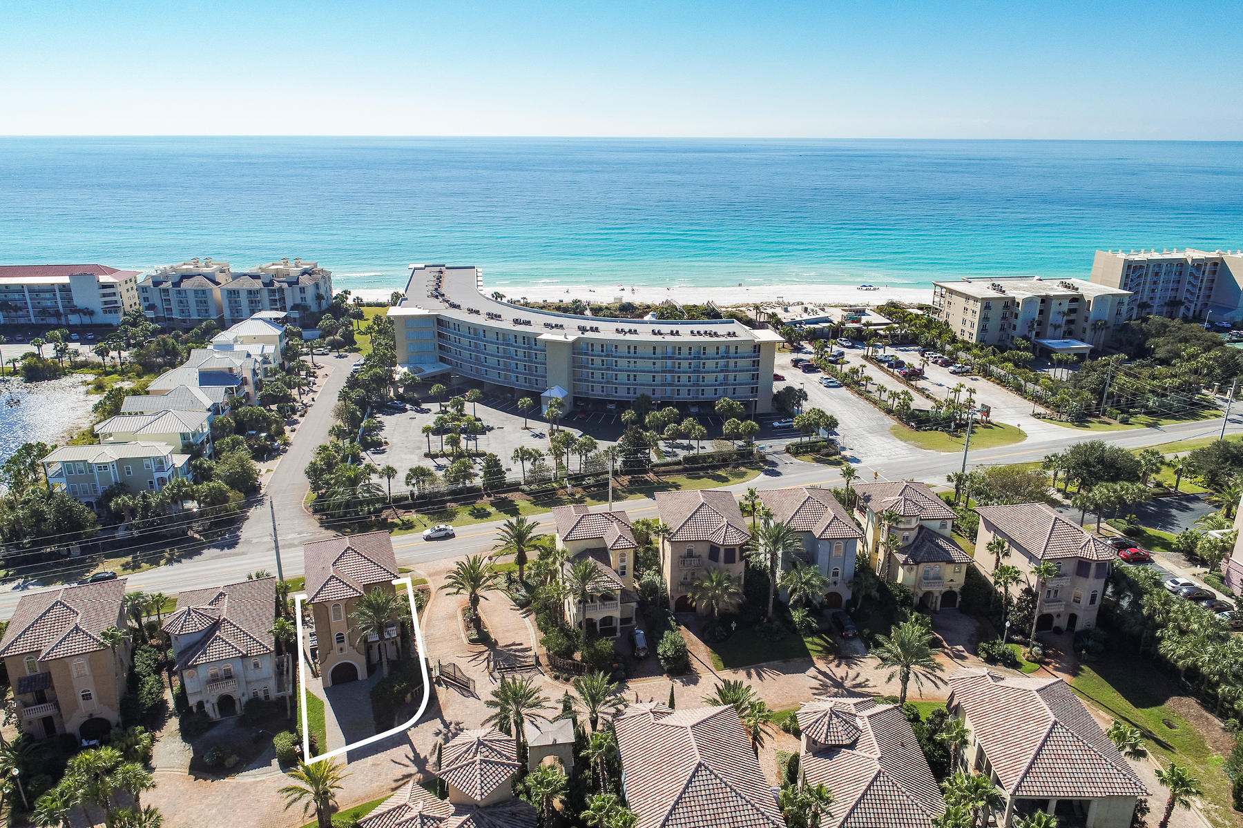 a view of city and ocean