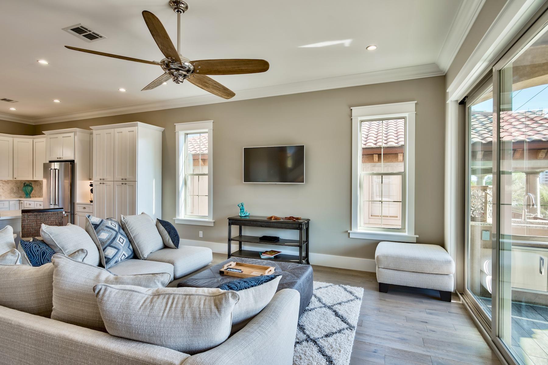 231 Rue St Tropez Miramar Beach, FL 32550 - Photo 16 of 35 a living room with furniture and a flat screen tv