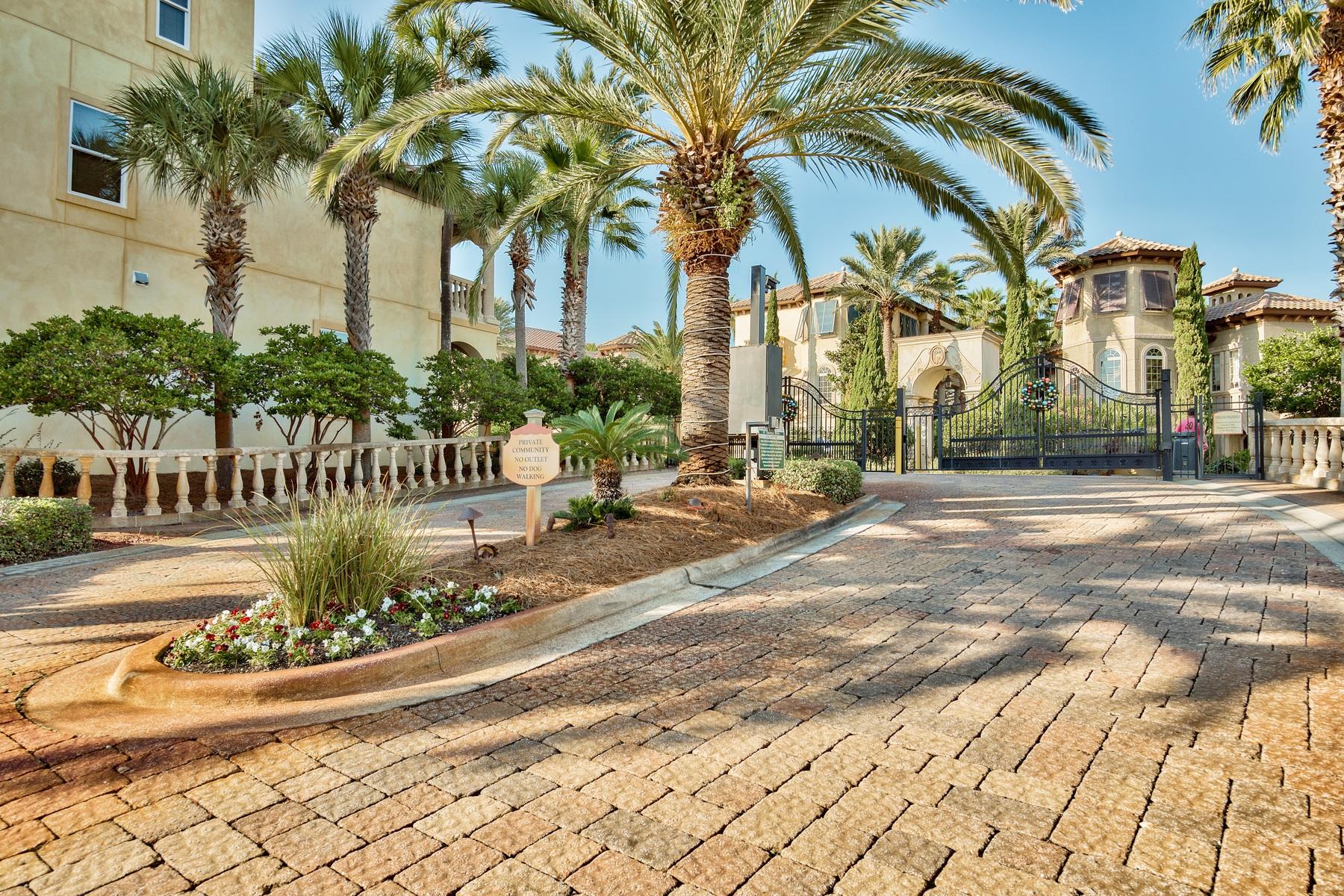 231 Rue St Tropez Miramar Beach, FL 32550 - Photo 32 of 35 a view of a garden with palm trees