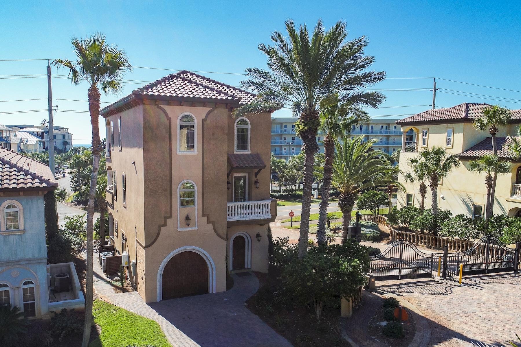 231 Rue St Tropez Miramar Beach, FL 32550 - Photo 4 of 35 a front view of a house with yard and garage