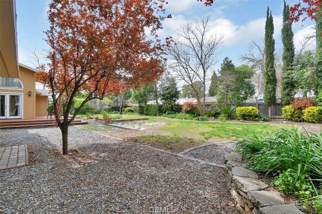 1631 Salem Street Chico, CA 95928 - Photo 58 of 71 a view of a backyard with large trees