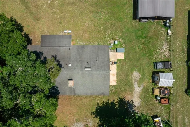 a view of a golf course with a garden