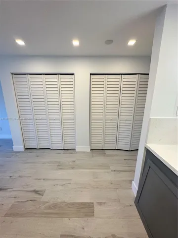 a view of a room with an empty space