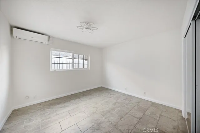 an empty room with a natural light