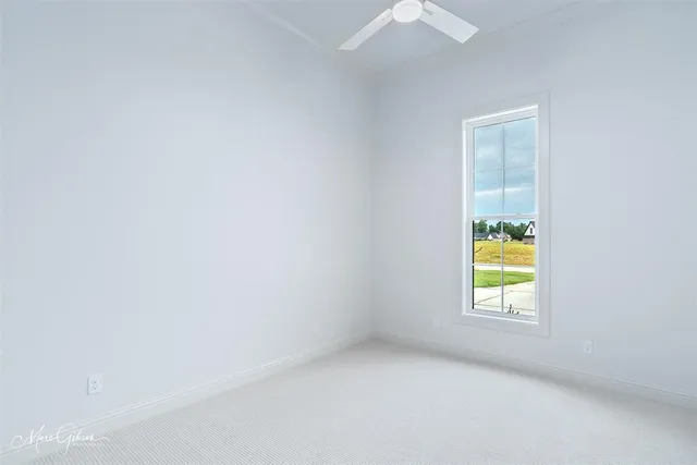 an empty room with window