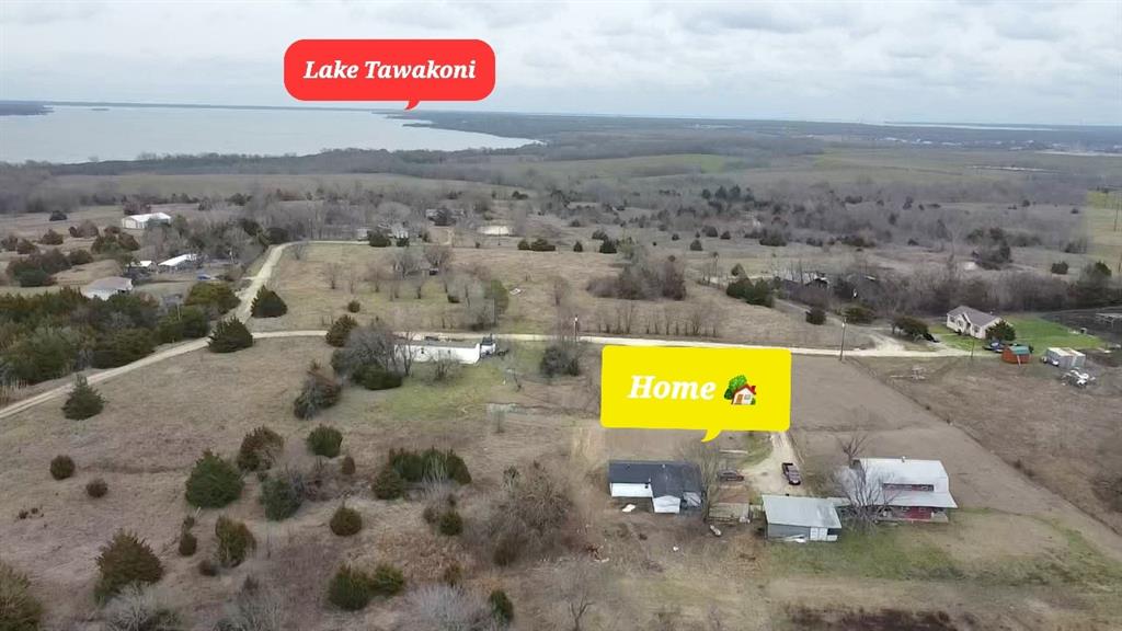1178 Nob Hill Road Quinlan, TX 75474 - Photo 7 of 13 Aerial view of property's location with rural landscape