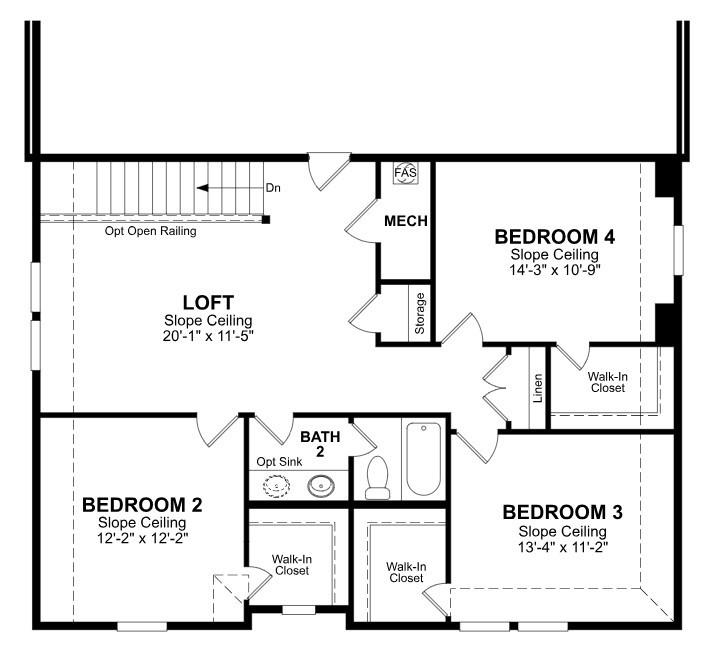 3921 Jasper Lane Celina, TX 75009 - Photo 15 of 15 Beazer Homes Chalk Hill Rainier Floorplan.