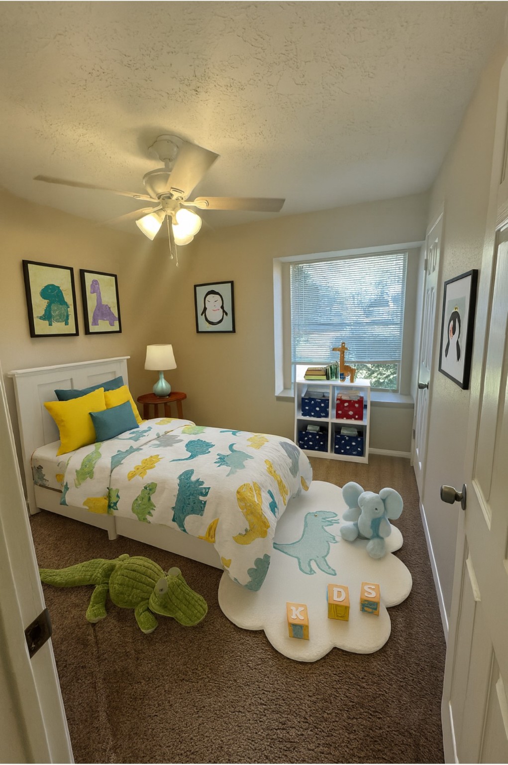 4727 Roserock Lane Spring, TX 77388 - Photo 6 of 14 a bedroom with a bed and wooden floor