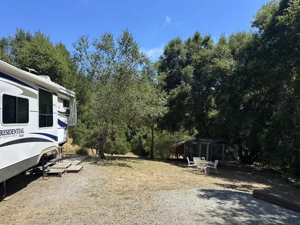 a view of a house with a patio