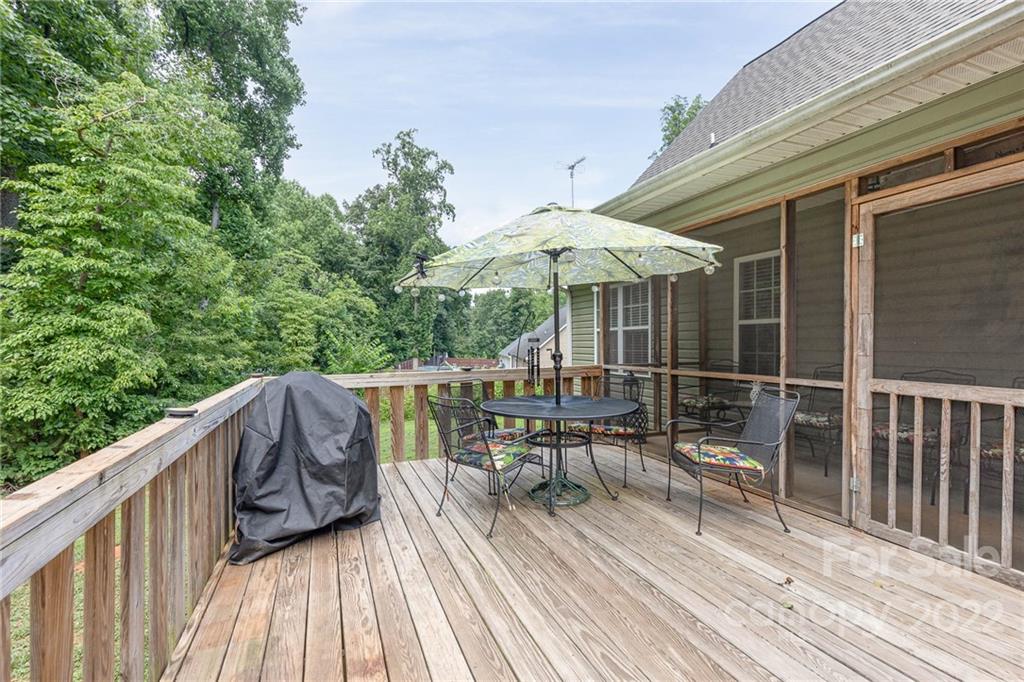 155 Rose Brier Lane. Salisbury, NC 28146 - Photo 24 of 32 a view of balcony with chairs and wooden floor