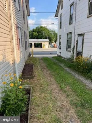 a view of house with backyard