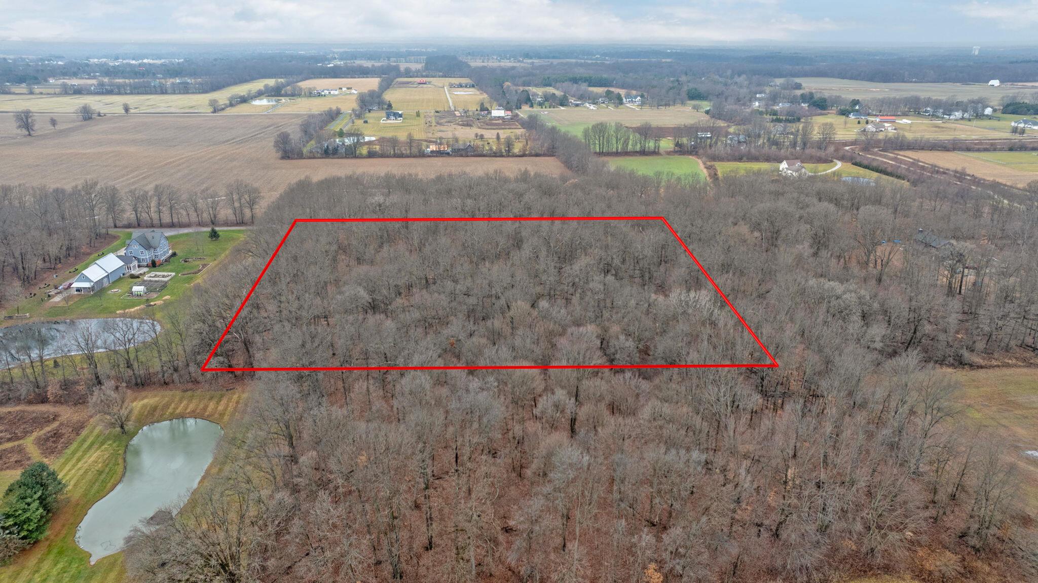 4455 Green Cook Road Johnstown, OH 43031 - Photo 13 of 15 Aerial w/ lot lines