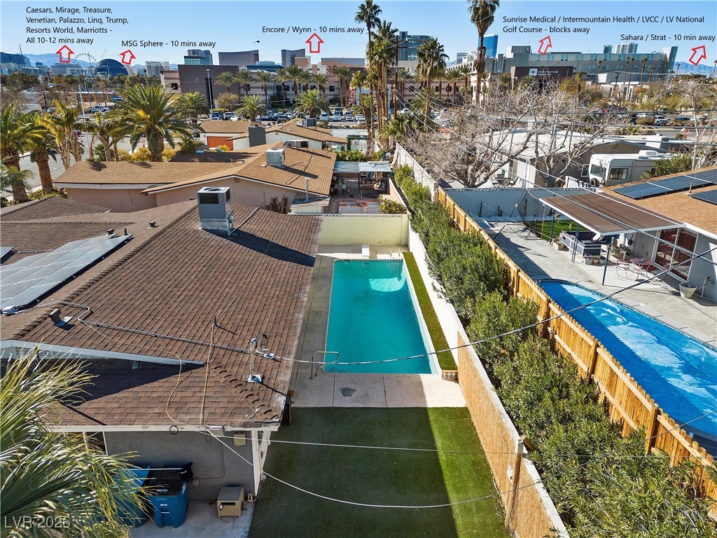 1554 Raindance Way Las Vegas, NV 89169 - Photo 25 of 25 View of swimming pool featuring fence