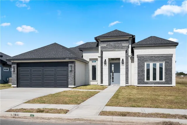 a front view of a house