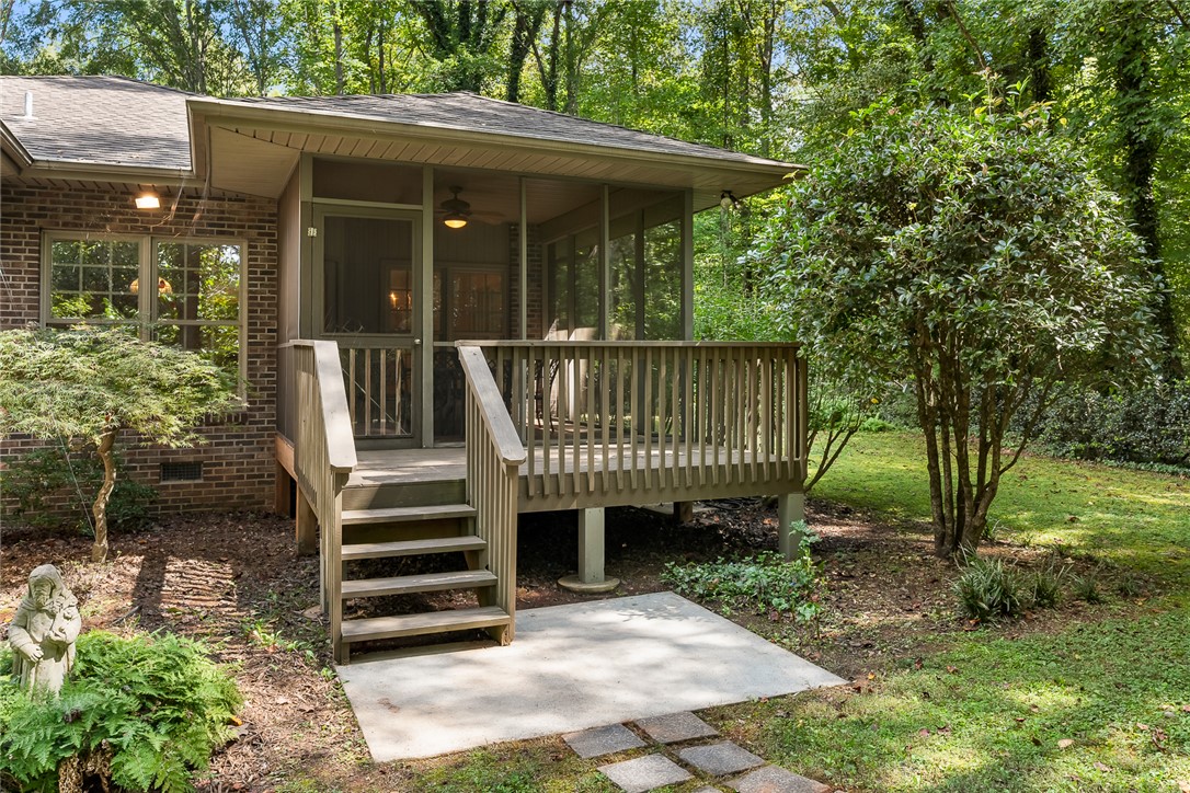 600 Downs Loop Clemson, SC 29631 - Photo 32 of 42 Toward Deck and Screen Porch