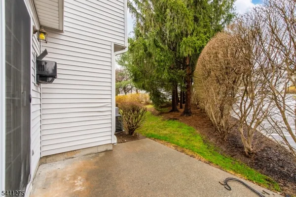 a view of a back yard of the house