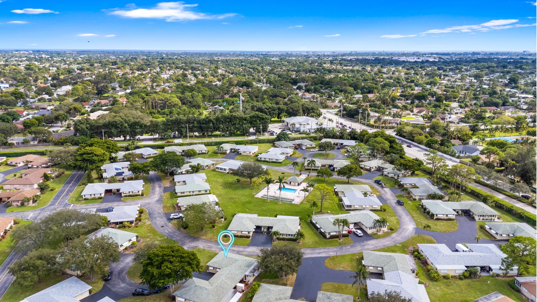 249 Cardinal Lane Delray Beach, FL 33445 - Photo 32 of 36 an aerial view of residential houses with outdoor space