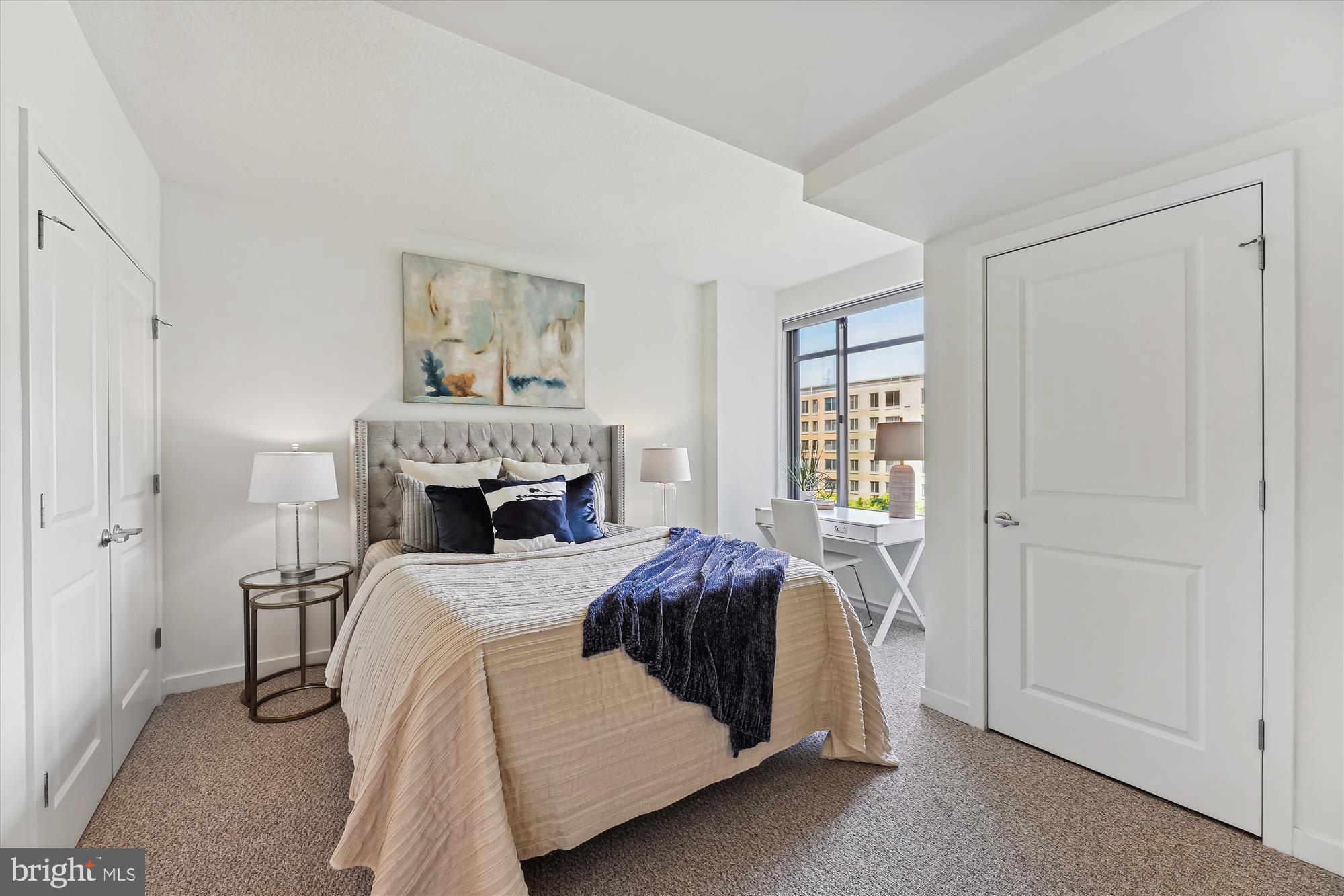 475 K Street Northwest, Unit 626 Washington, DC 20001 - Photo 11 of 59 Primary bedroom with view to courtyard