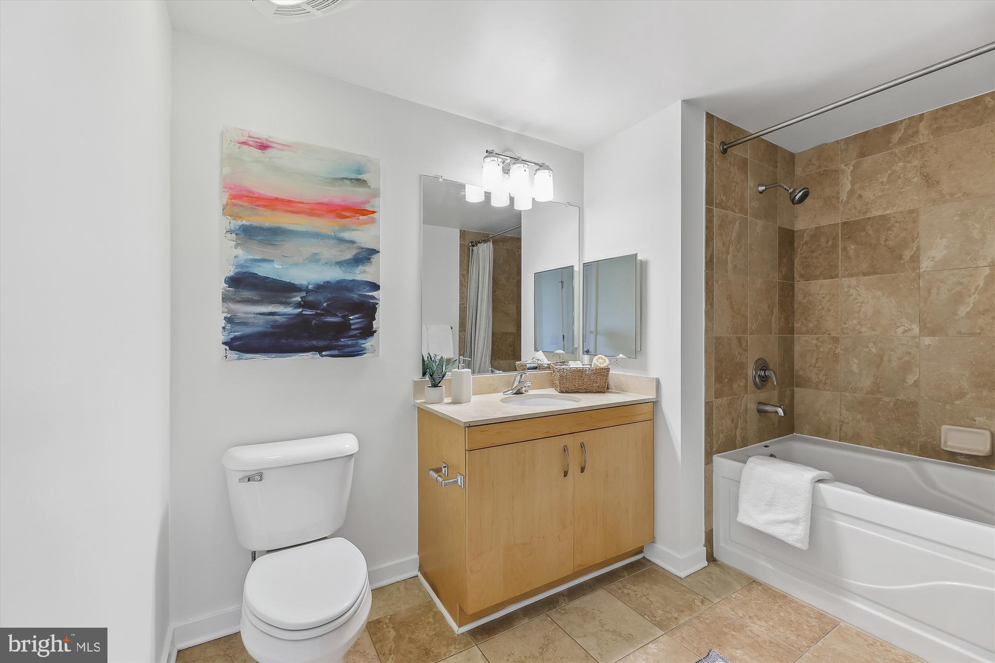 475 K Street Northwest, Unit 626 Washington, DC 20001 - Photo 14 of 59 Large primary full bath with linen closet