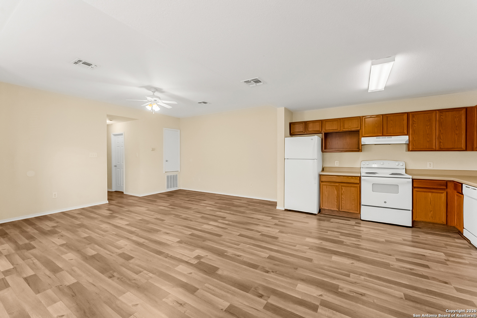 3812 Maverick Crk Road San Antonio, TX 78247 - Photo 11 of 24 a view of a kitchen with wooden floor