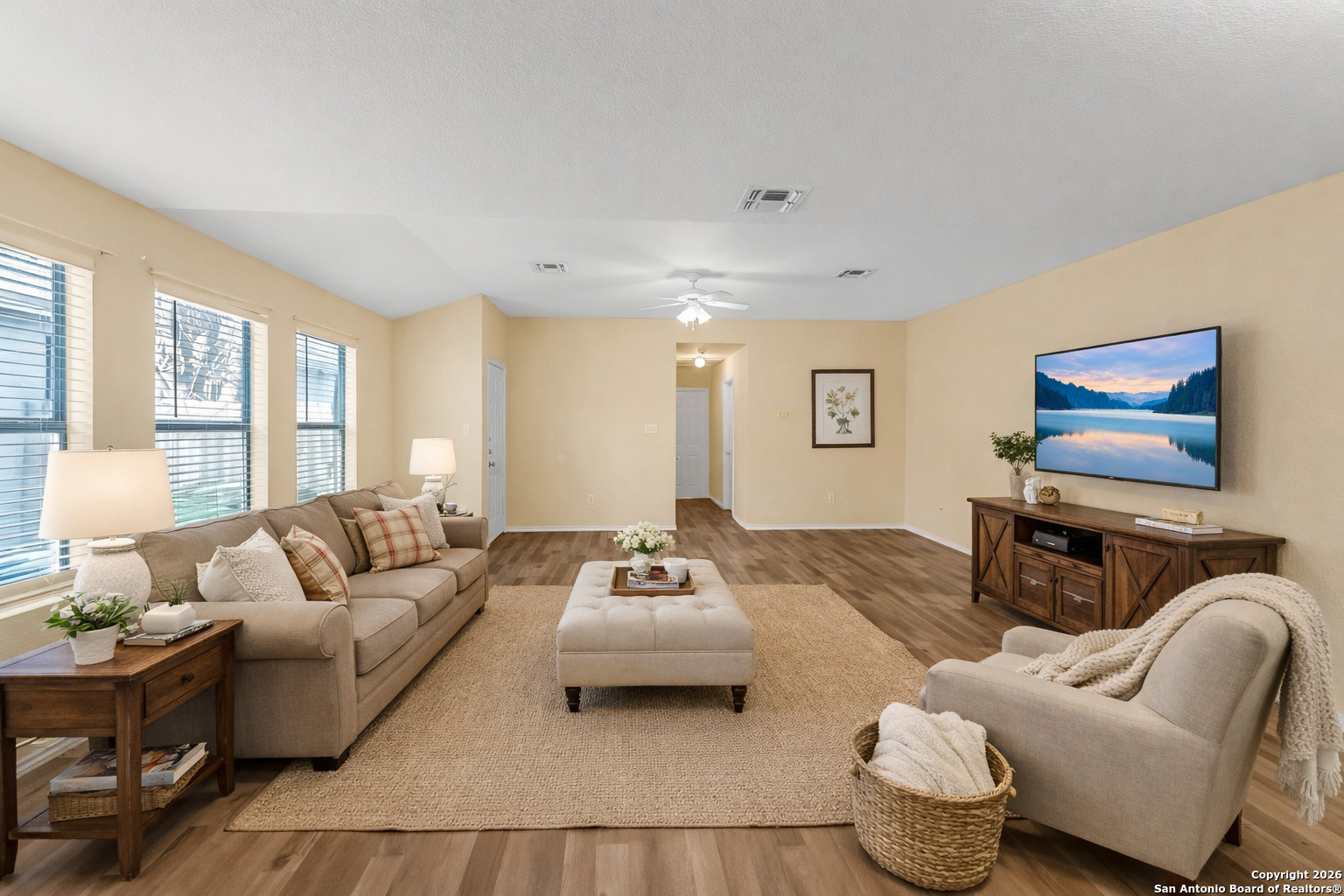3812 Maverick Crk Road San Antonio, TX 78247 - Photo 7 of 24 a living room with furniture and a flat screen tv