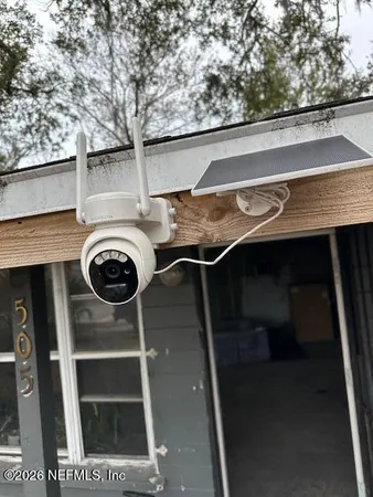 a close up view of a house