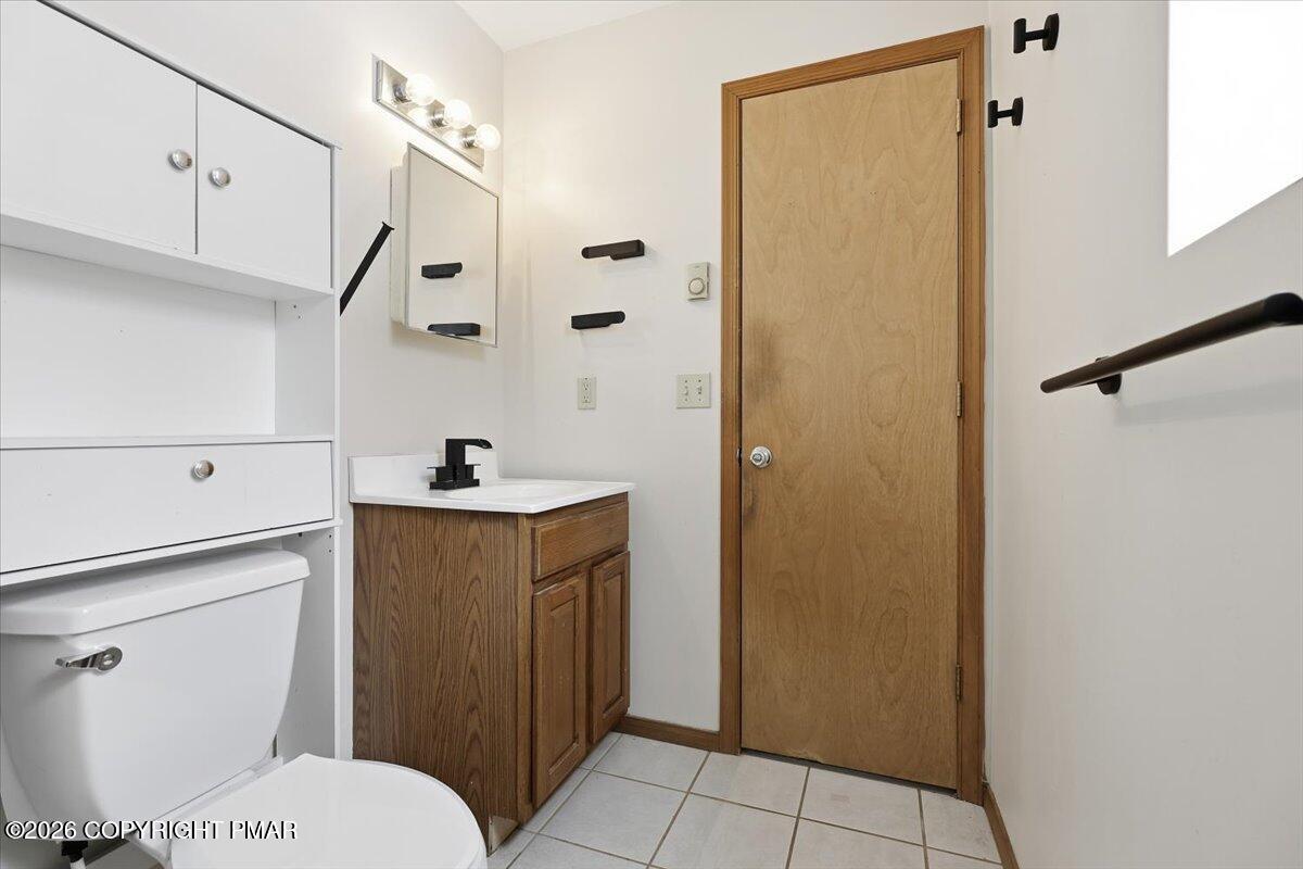 199 Magic Mountain Road Henryville, PA 18332 - Photo 51 of 74 a bathroom with a sink a toilet and shower