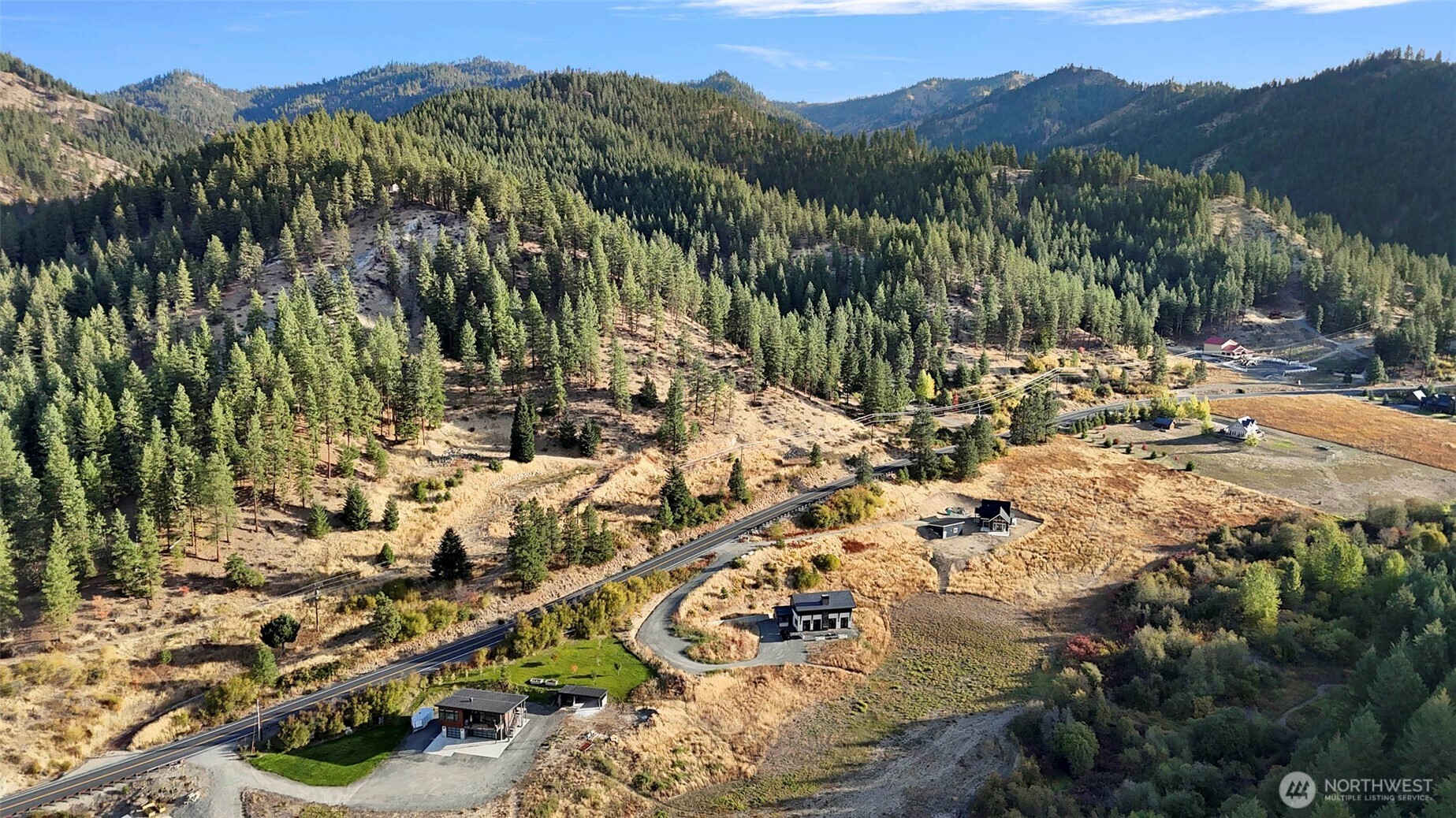 10695 Eagle Creek Road Leavenworth, WA 98826 - Photo 38 of 39 a view of a forest with mountains