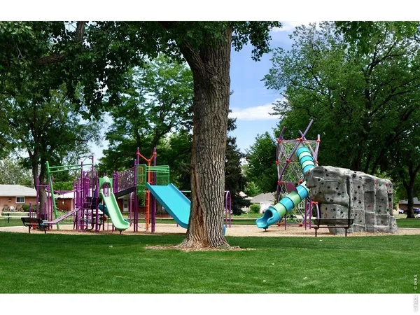 a view of a chairs and table in backyard