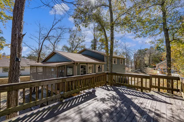 a view of a house with a roof deck