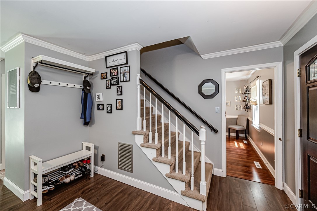 5018 Rollingway Road Chesterfield, VA 23832 - Photo 9 of 49 a view of an entryway with wooden floor