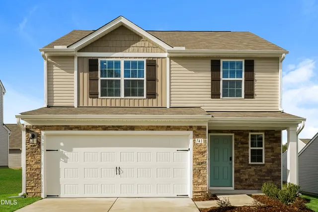 a front view of a house