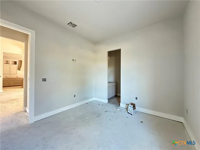 a view of an empty room