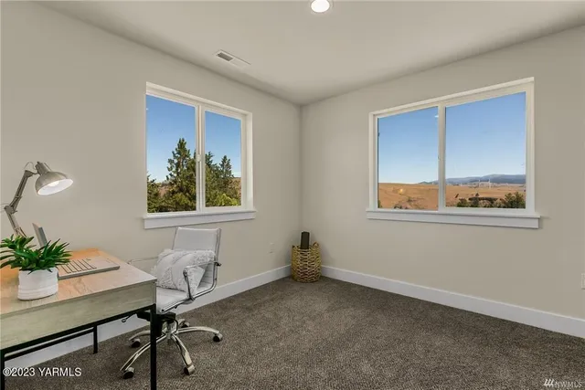 a workspace with a window