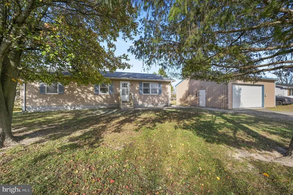 a view of a house with a large tree and plants