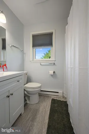 a bathroom with a toilet and a sink
