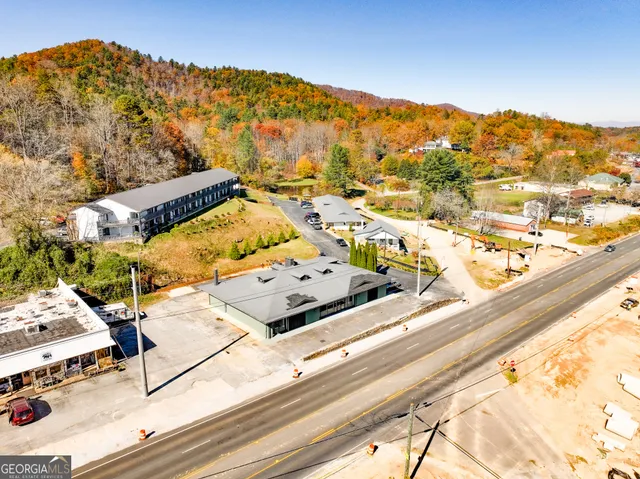 walk view of city and mountain