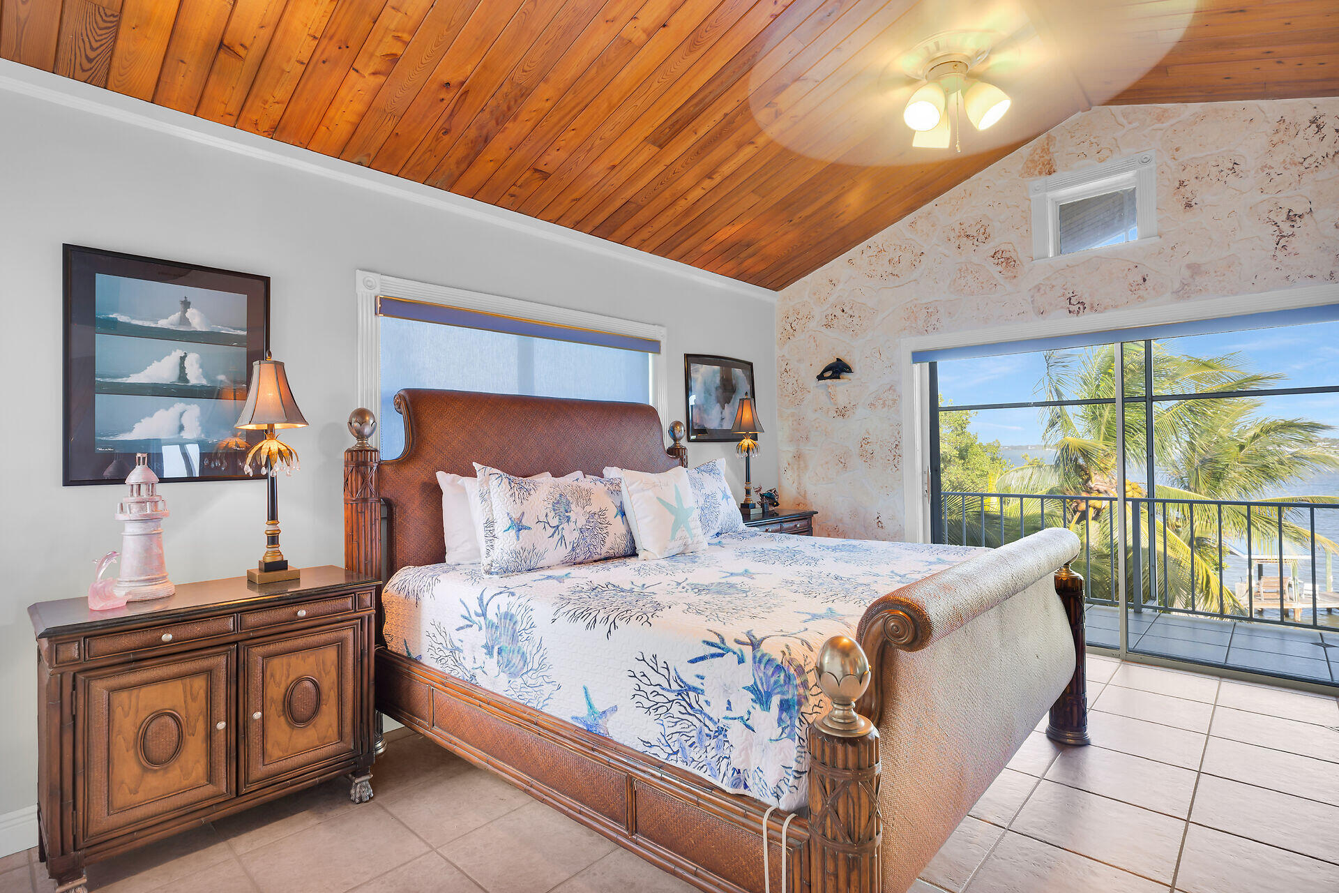 35 Mutiny Place Key Largo, FL 33037 - Photo 37 of 59 a bedroom with a bed and a night stand