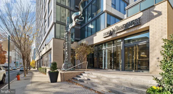 a front view of a building