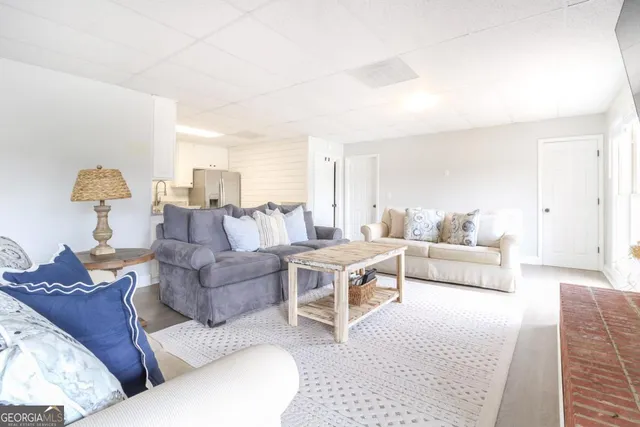 a view of a building with a swimming pool